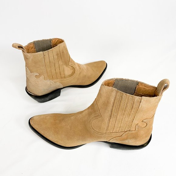 UO Tina Suede Western Boot / URBAN OUTFITTERS - Picture 7 of 8
